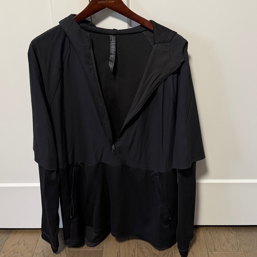Lululemon Black Hooded Training Jacket